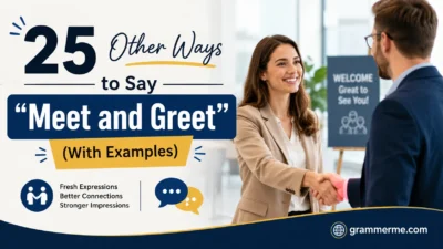 Other Ways to Say "Meet and Greet"