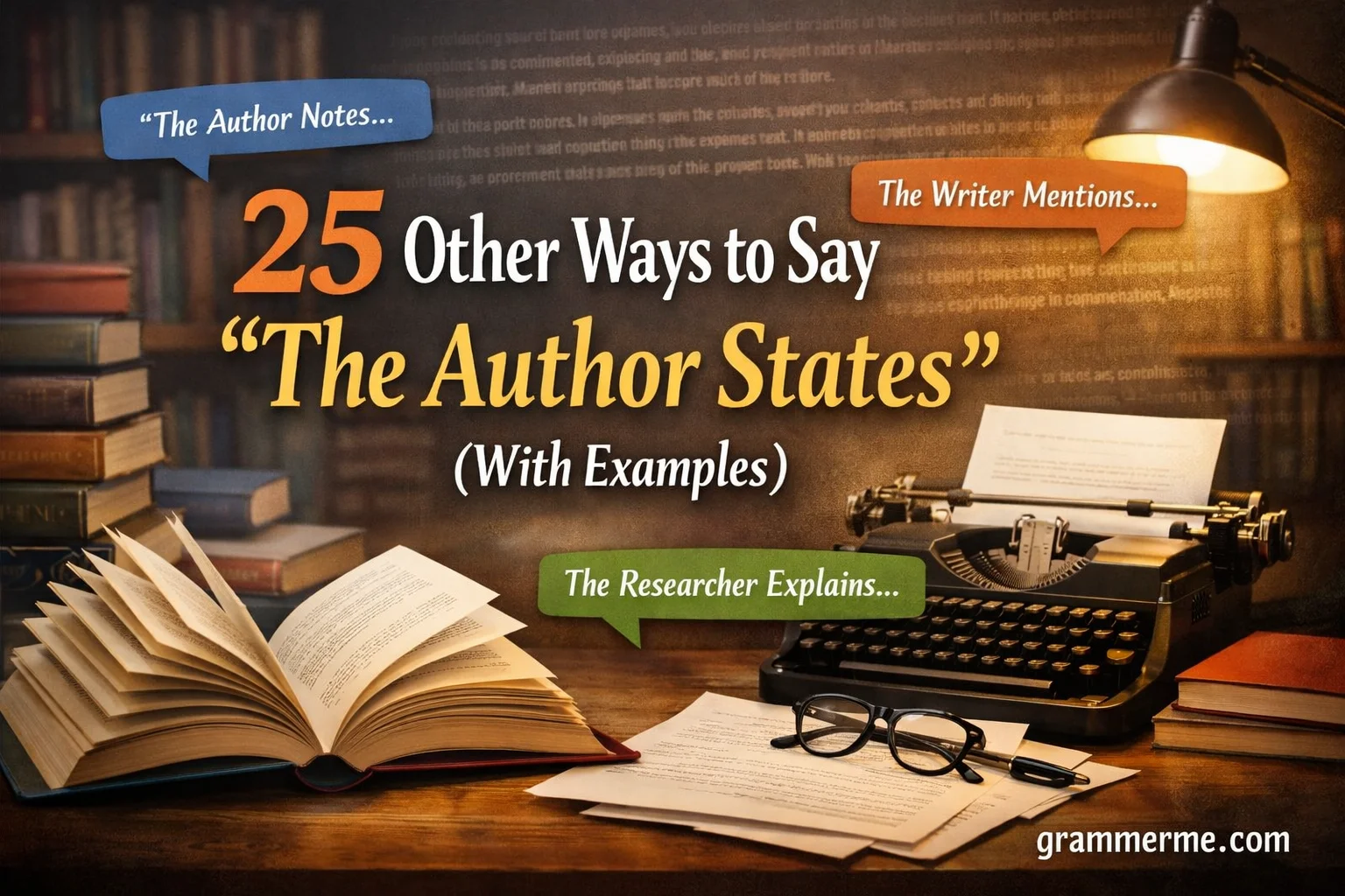 Other Ways to Say “The Author States”
