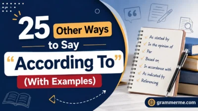 Other Ways to Say “According To”