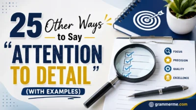Other Ways to Say “Attention to Detail”