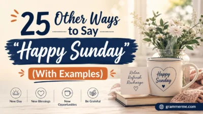Other Ways to Say "Happy Sunday"