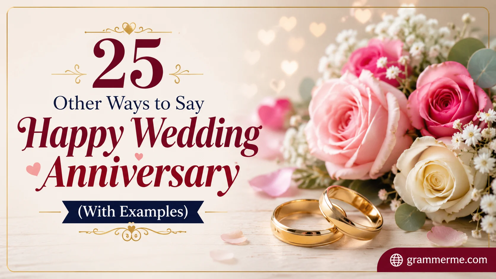Other Ways to Say "Happy Wedding Anniversary"