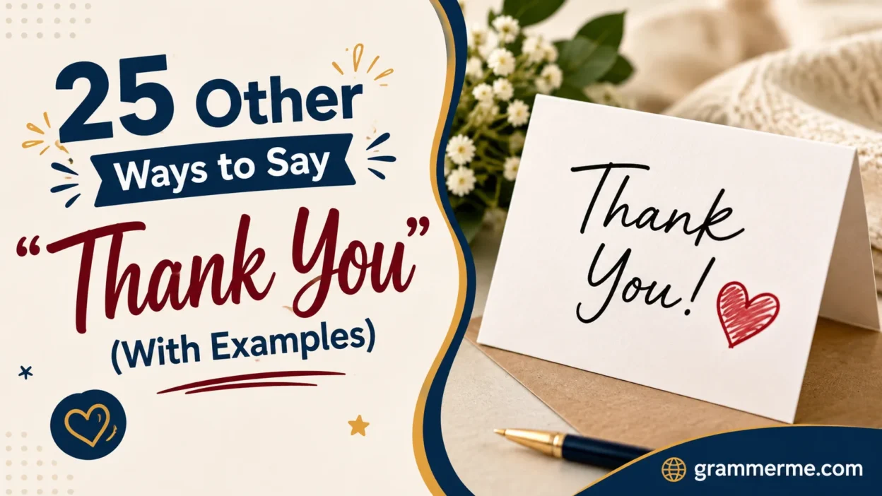 Other Ways to Say “Thank You”