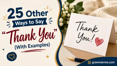 Other Ways to Say “Thank You”